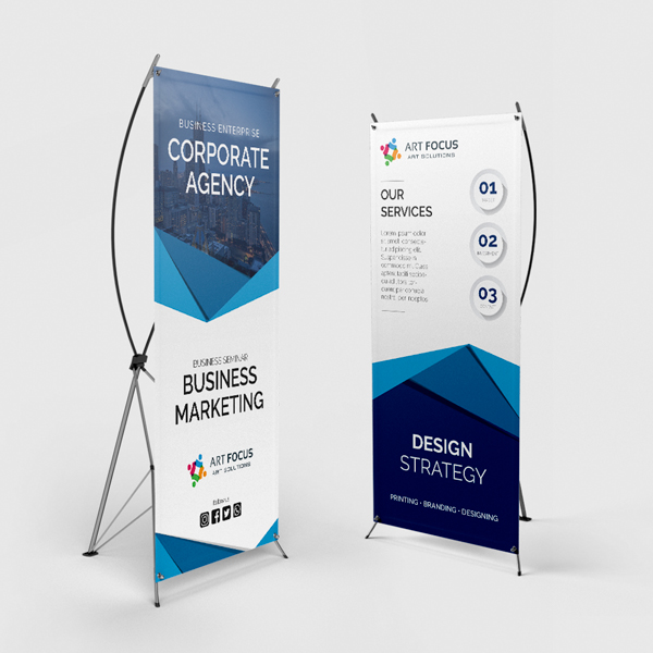 X-Style Outdoor Collapsible Banner Stands